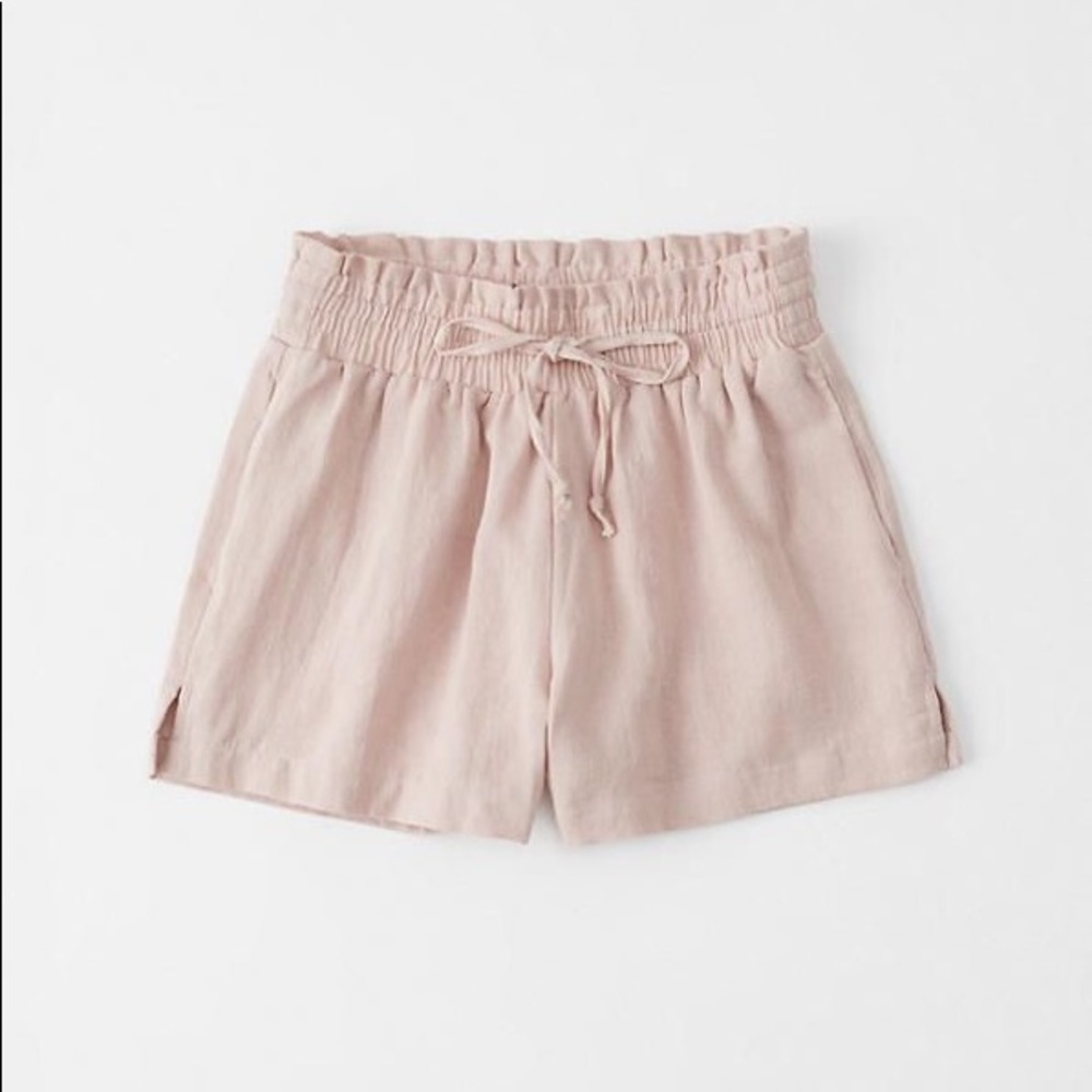 {SOLD} Linen Blend Pull On Shorts